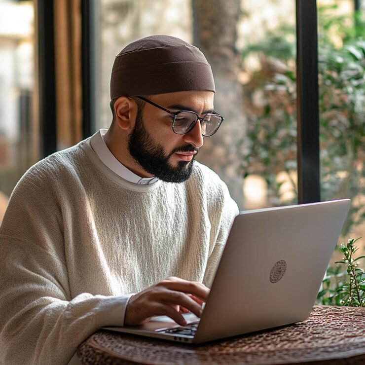 man-with-glasses-using-laptop-with-logo-front_1290348-3475