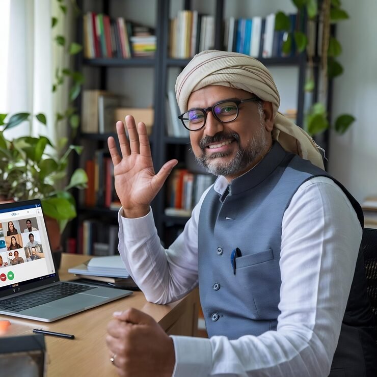 mature-eastern-indian-man-sitting-home-desk-front-laptop